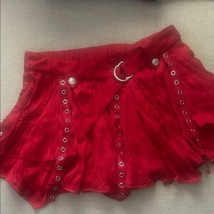 FP Movement by Free People Red Mini Skirt